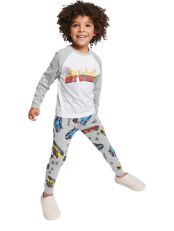Brand Threads Kids' Hot Wheels Pyjamas, Multi, Multi