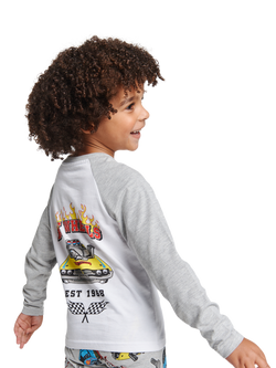 Brand Threads Kids' Hot Wheels Pyjamas, Multi - view 2, Multi