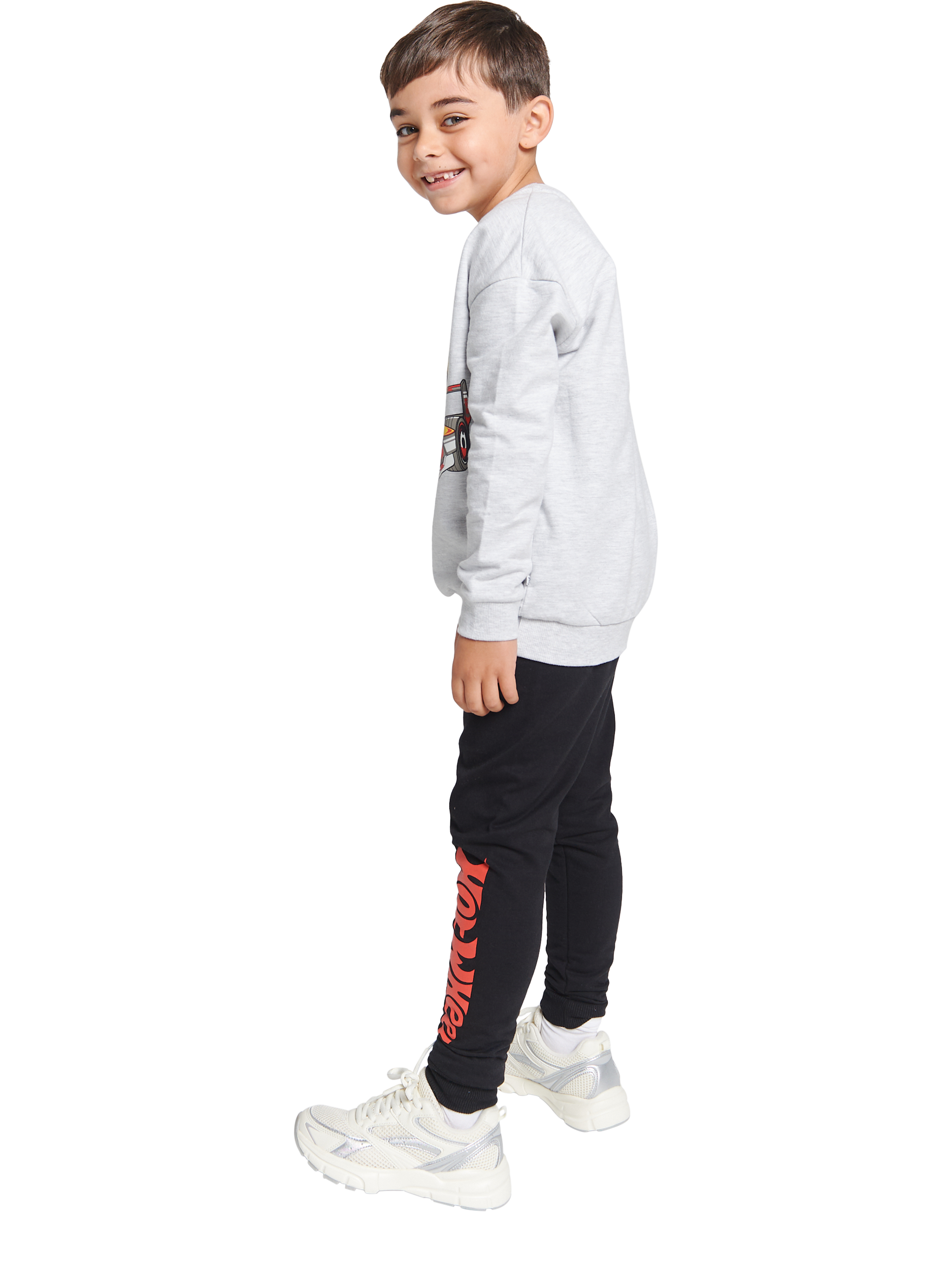 Product image 2 of 2, which shows Brand Threads Kids' Hot Wheels Jogger Daywear Set, Multi, 3-4 years