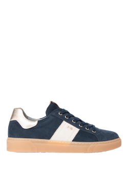 NeroGiardini Malaga Suede Cupsole Trainers, Blue