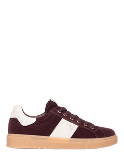 NeroGiardini Malaga Suede Cupsole Trainers, Red