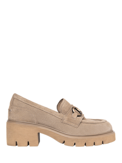NeroGiardini Ugento Suede Chunky Loafers, Beige, Beige