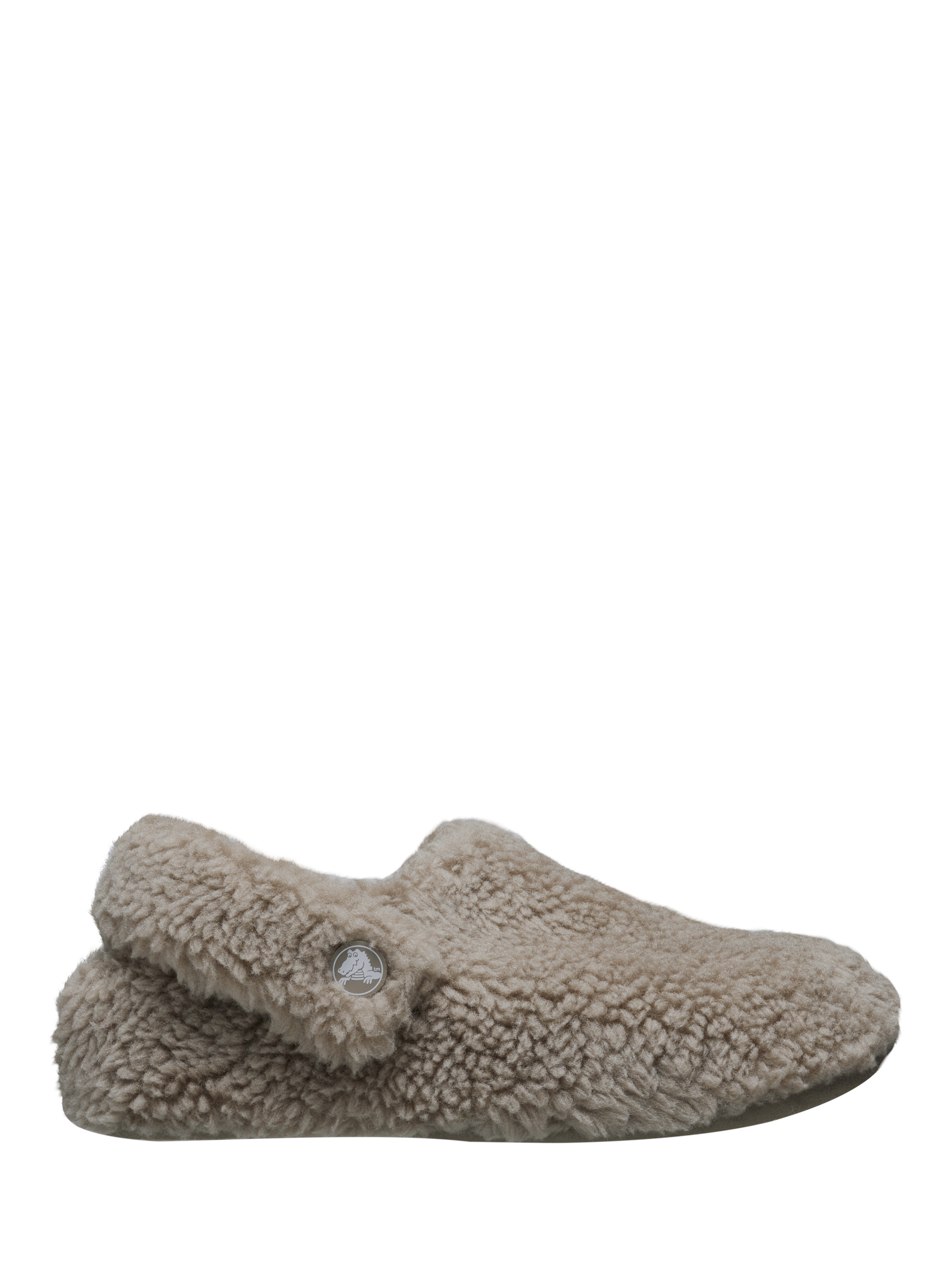 Product image 1 of 5, which shows Crocs Kids' Classic Cozzzy Slippers, Mushroom, 5 Jnr
