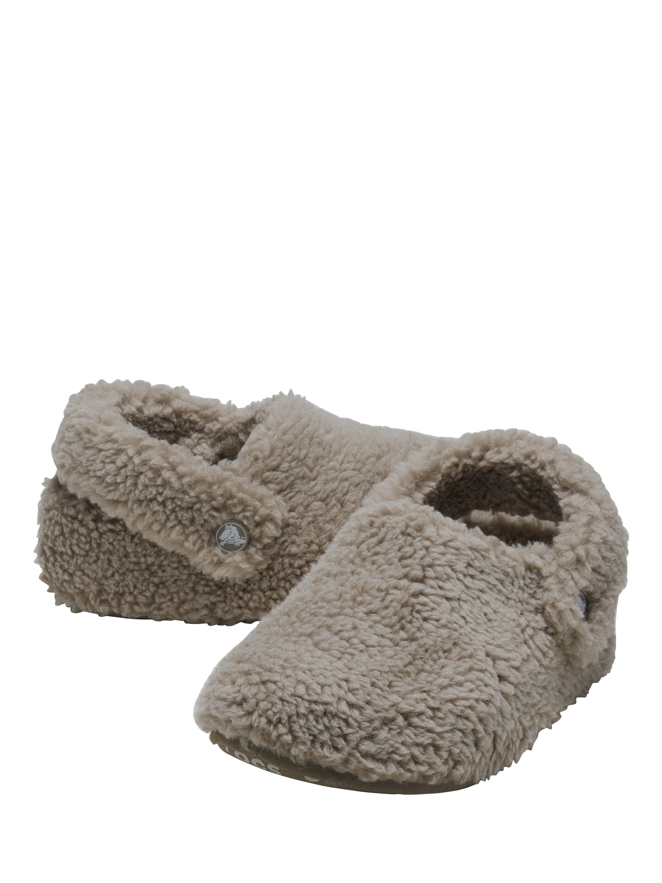 Product image 3 of 5, which shows Crocs Kids' Classic Cozzzy Slippers, Mushroom, 5 Jnr