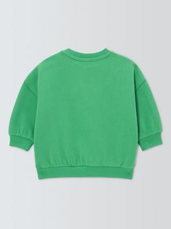 John Lewis Baby Apple Sweatshirt, Green - view 2, Green