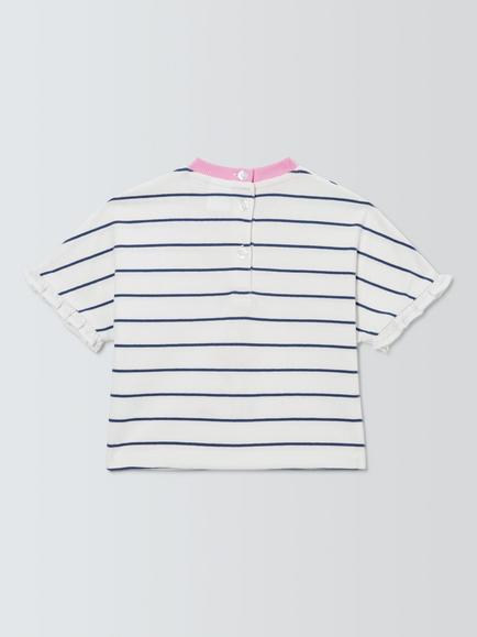 John Lewis Baby Flamingo T-Shirt, Multi - view 2, Multi