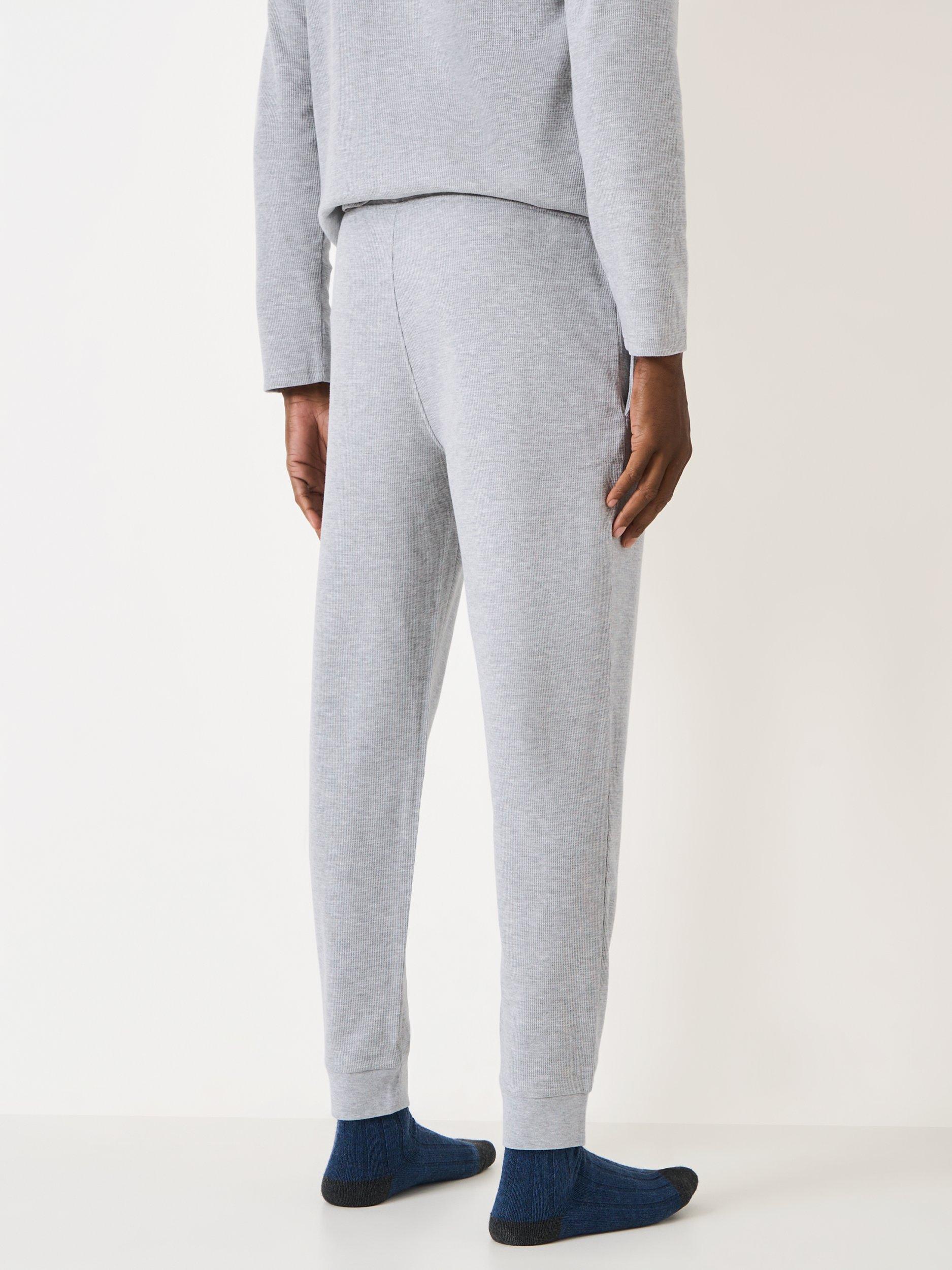 Product image 2 of 5, which shows Crew Clothing Drawstring Cotton Blend Joggers, Gunmetal Grey, L