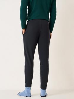 Crew Clothing Cotton Blend Lounge Trousers, Graphite Grey - view 2, Graphite Grey