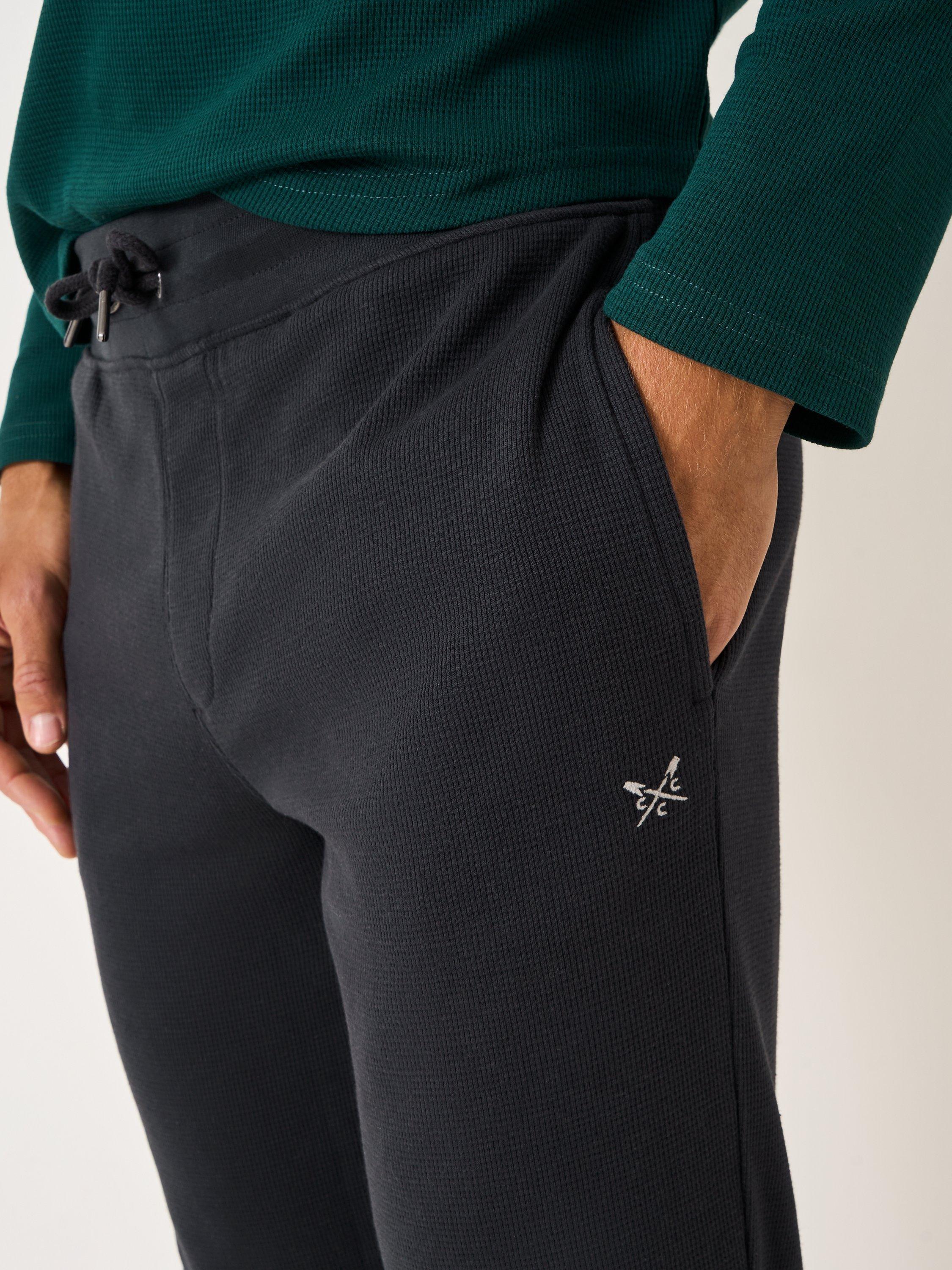 Product image 4 of 5, which shows Crew Clothing Cotton Blend Lounge Trousers, Graphite Grey, L