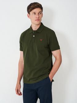 Crew Clothing Cotton Polo Shirt, Dark Green