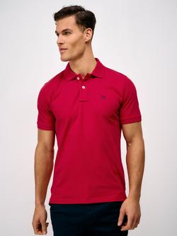 Crew Clothing Classic Pique Cotton Polo Shirt, Red