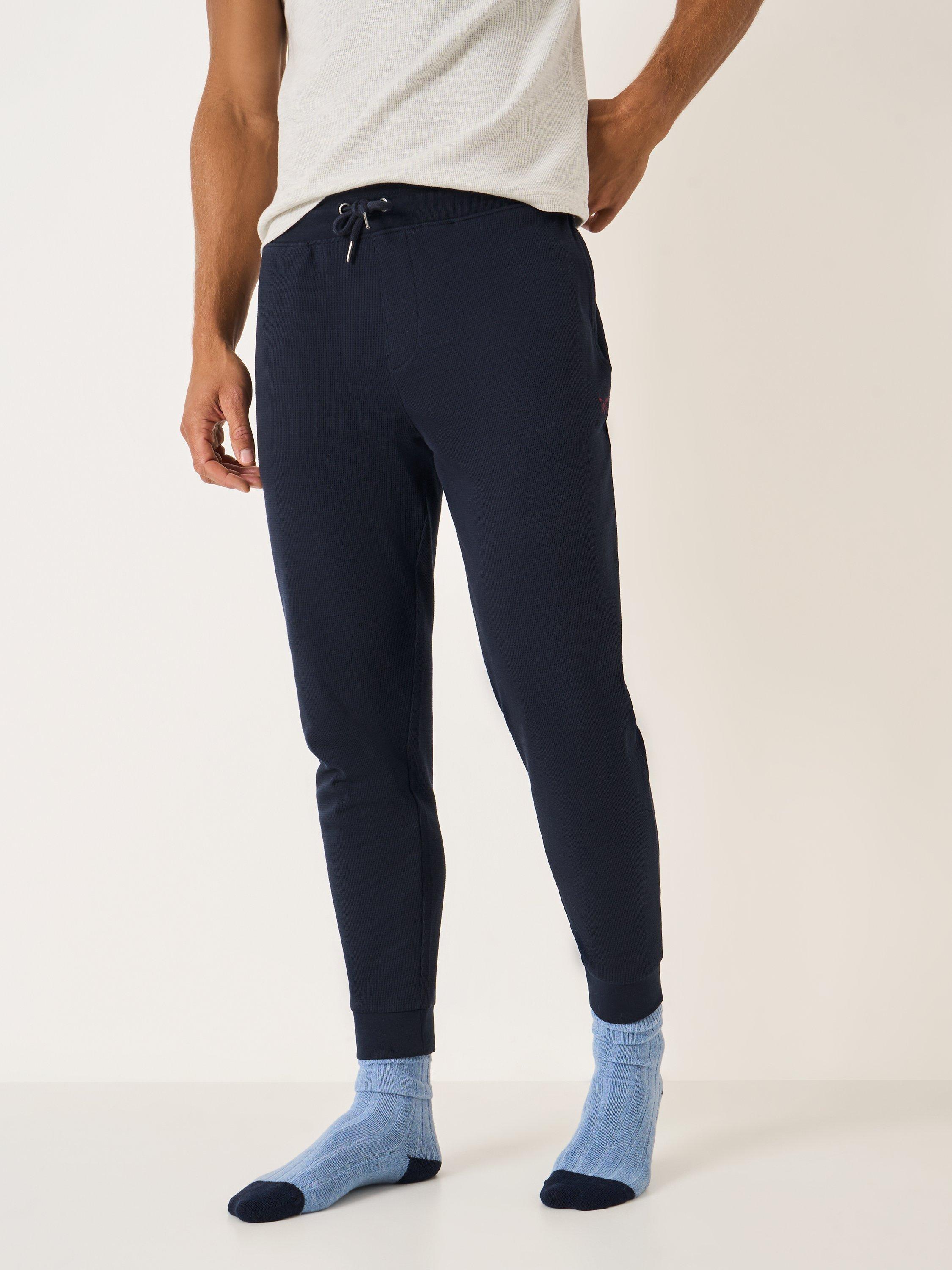 Product image 3 of 5, which shows Crew Clothing Lounge Trousers, Navy Blue, L