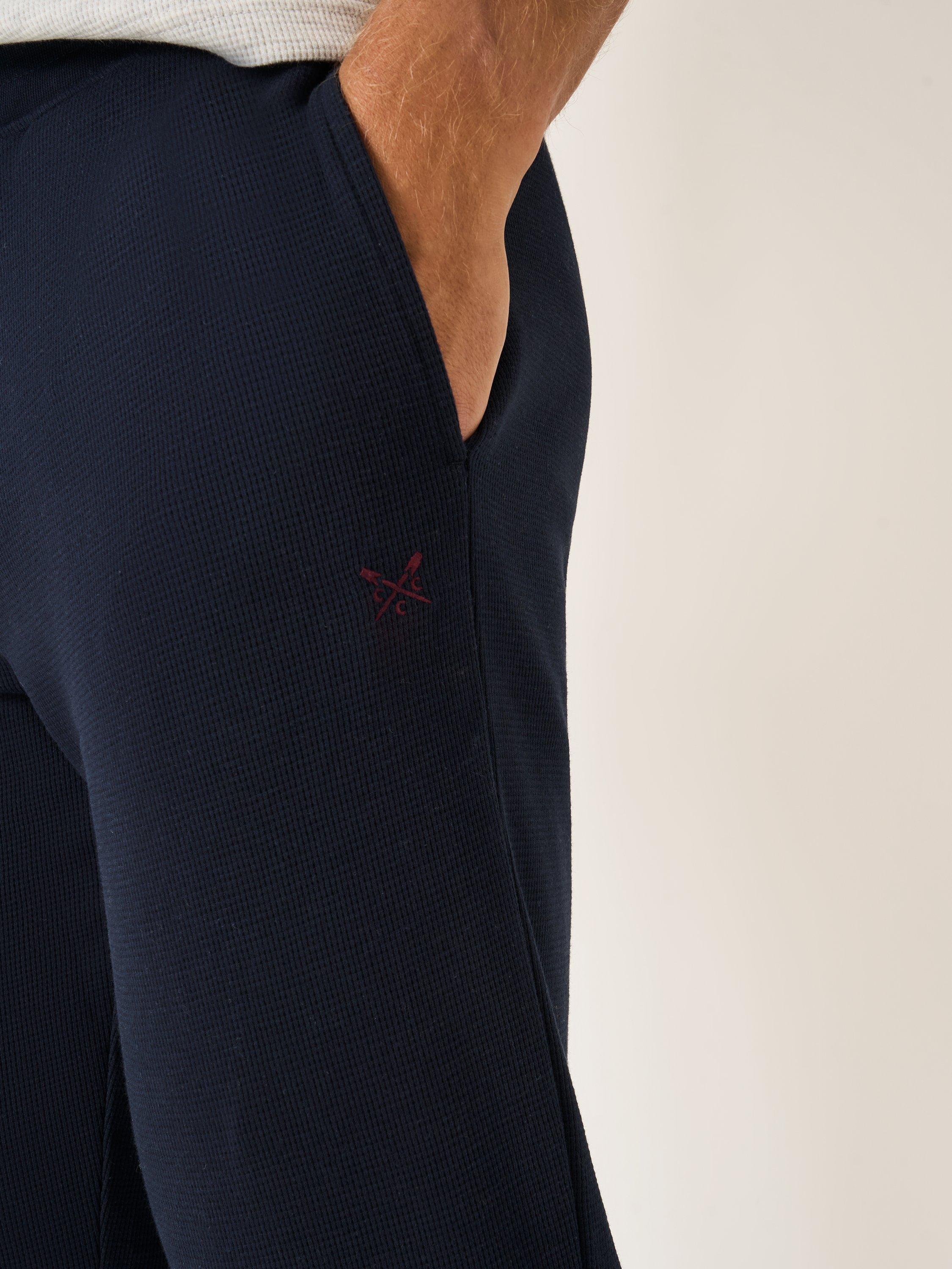 Product image 4 of 5, which shows Crew Clothing Lounge Trousers, Navy Blue, L