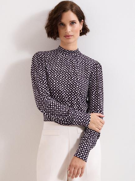 Phase Eight Esme Abstract Spot Top, Purple, Purple