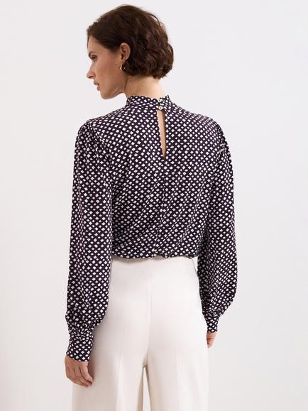 Phase Eight Esme Abstract Spot Top, Purple - view 2, Purple