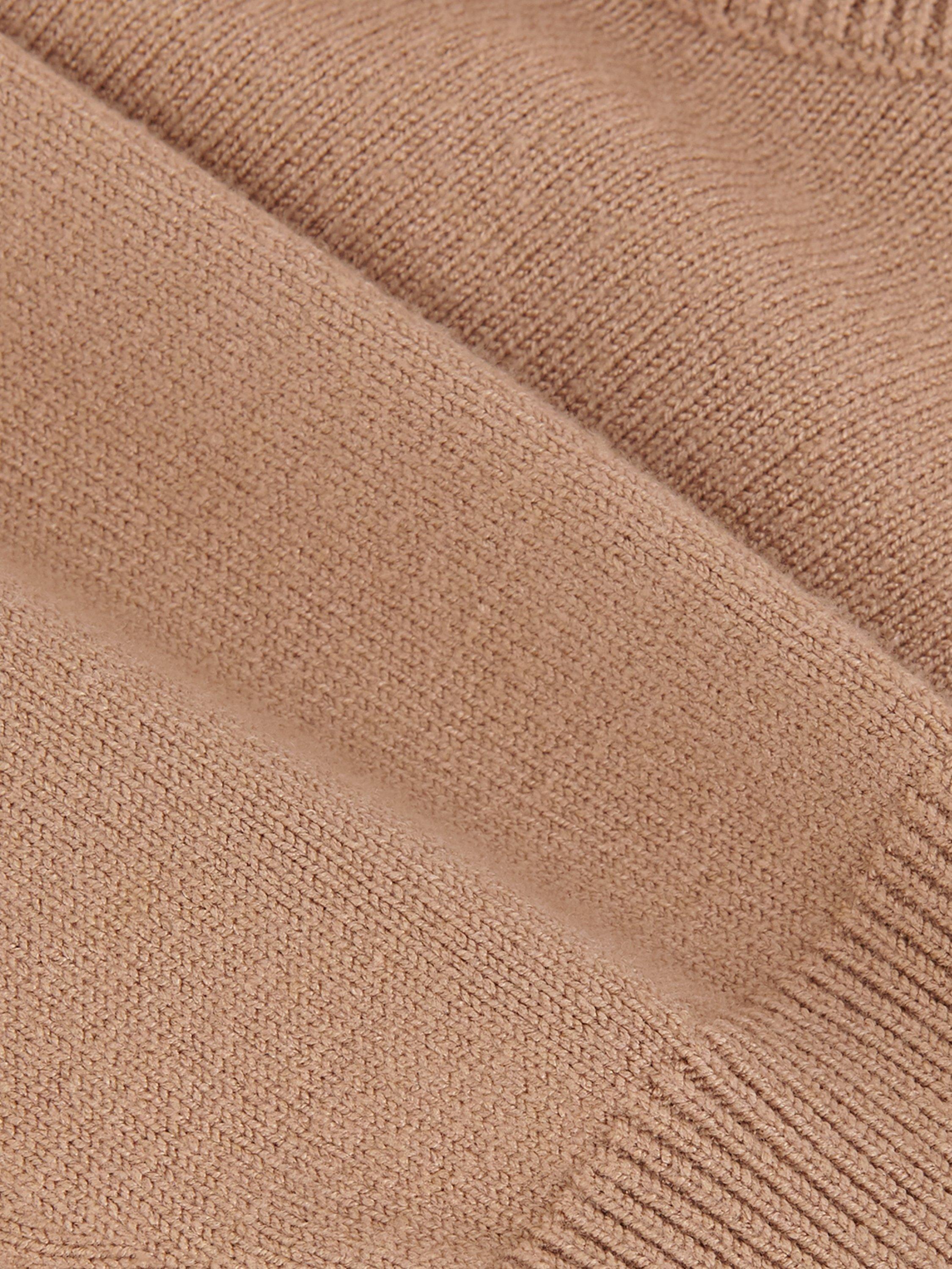 Product image 6 of 9, which shows Phase Eight Holly Button Shoulder Jumper, Brown, XS