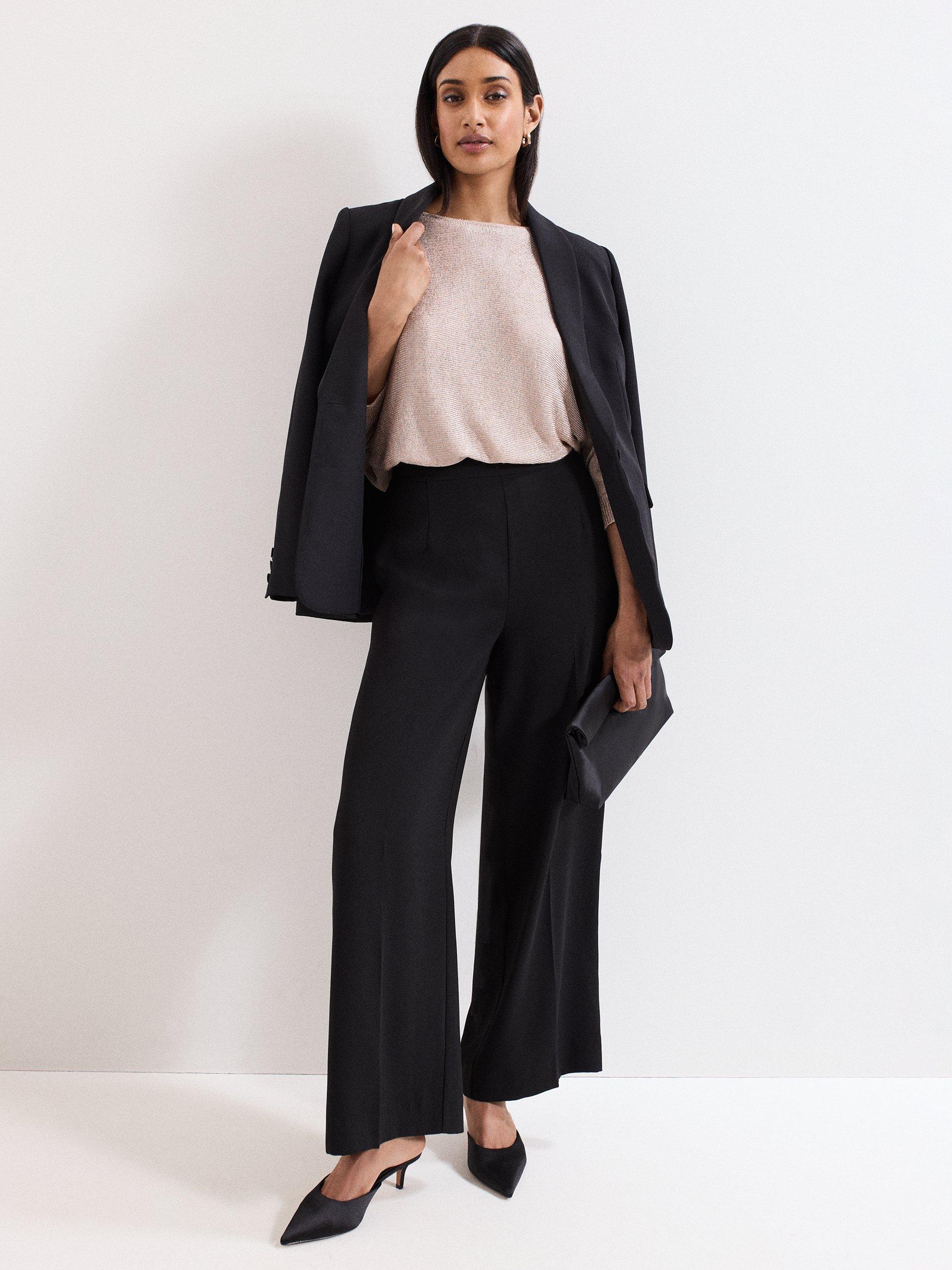 Product image 8 of 8, which shows Phase Eight Cristine Metallic Batwing Jumper, Gold, XS