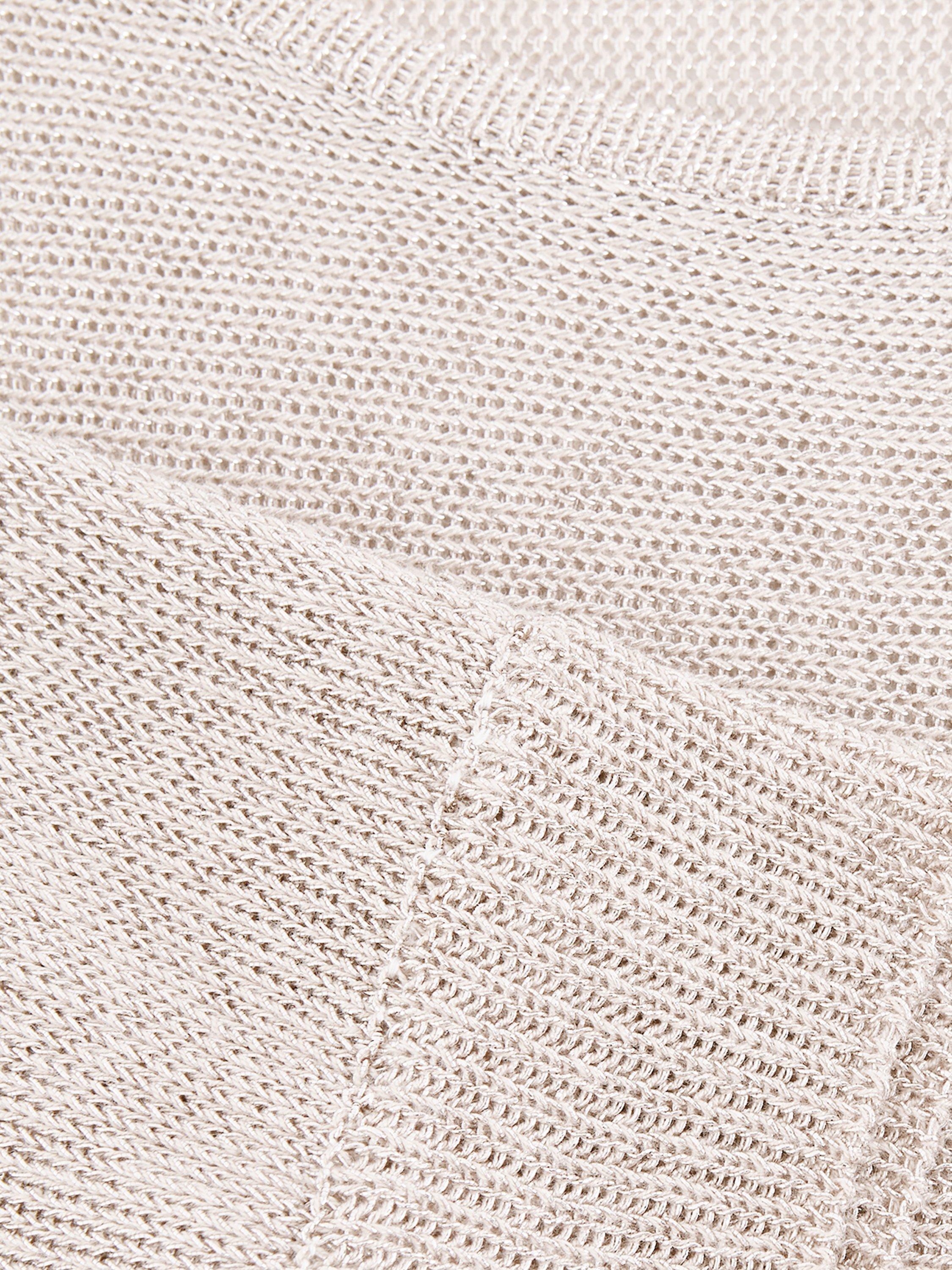 Product image 6 of 8, which shows Phase Eight Cristine Sequin Knit Jumper, Gold, XS