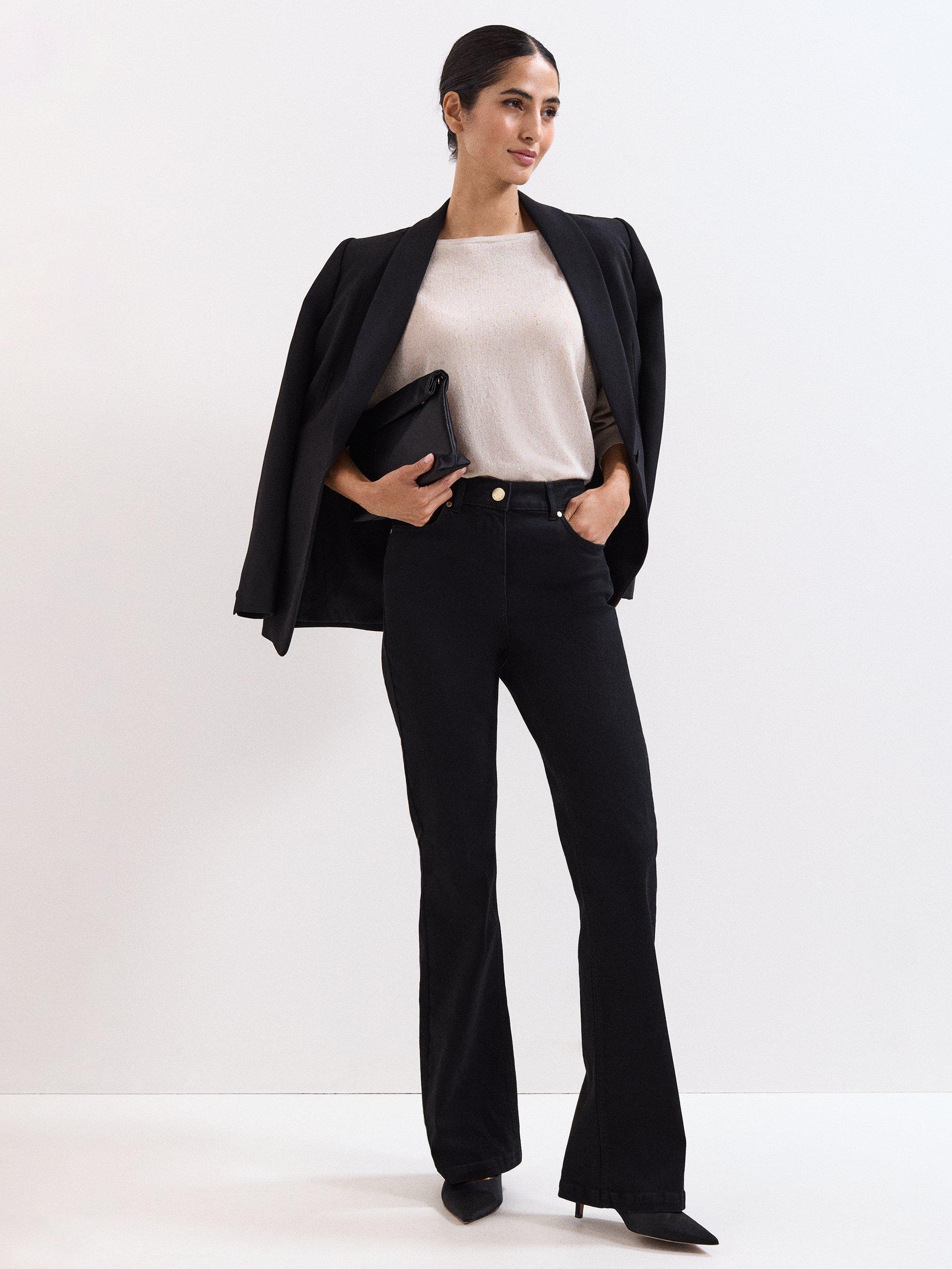 Product image 8 of 8, which shows Phase Eight Cristine Sequin Knit Jumper, Gold, XS