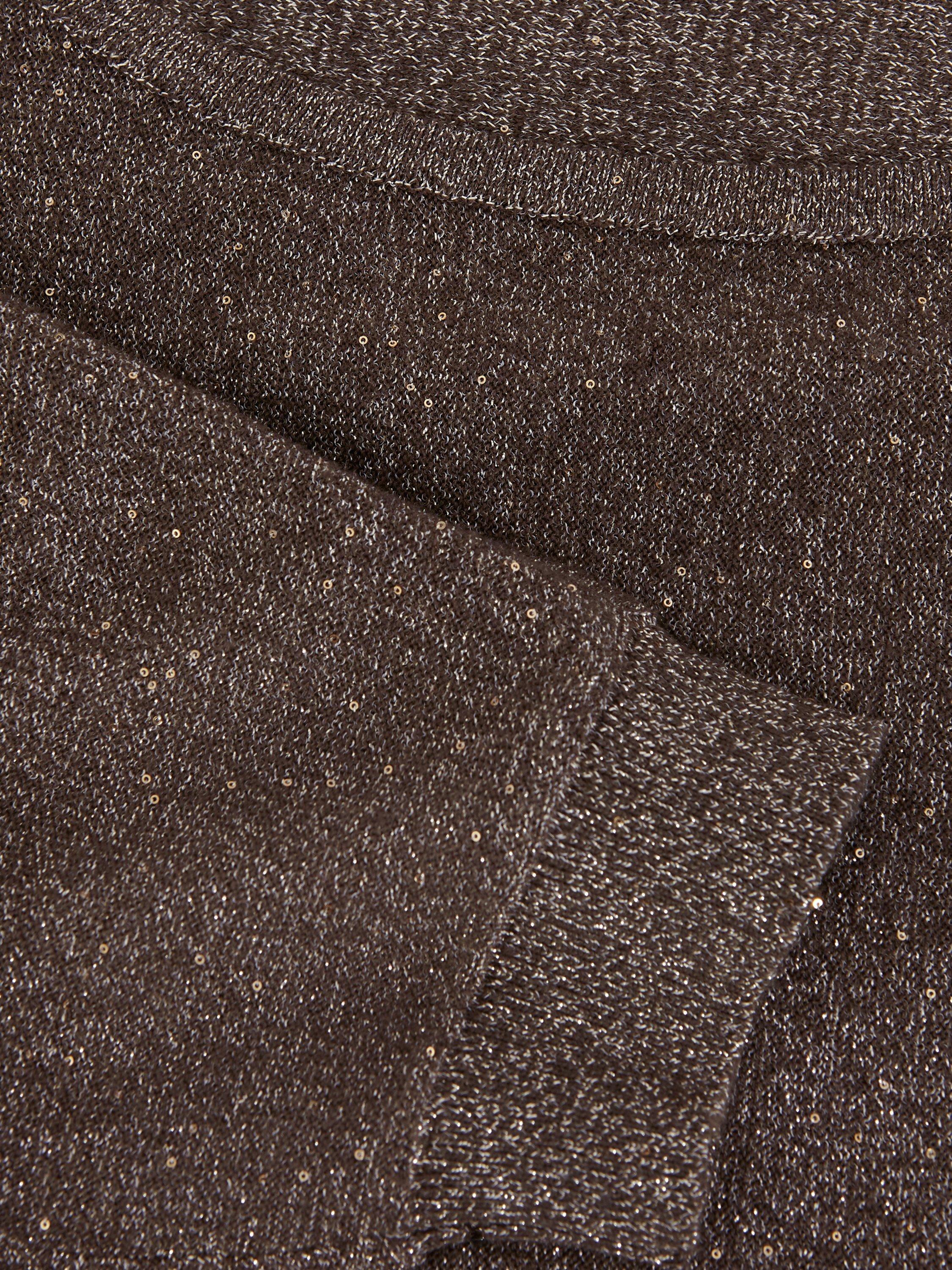 Product image 6 of 7, which shows Phase Eight Sequin Cristine Knit Jumper, Green, XS