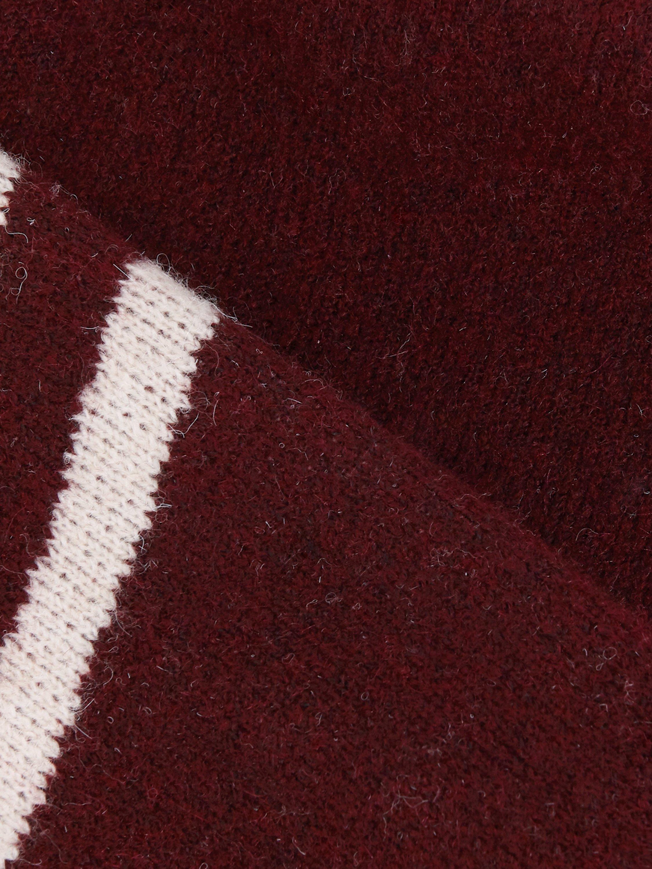 Product image 6 of 9, which shows Phase Eight Stephanie Abstract Jumper, Burgundy, XS