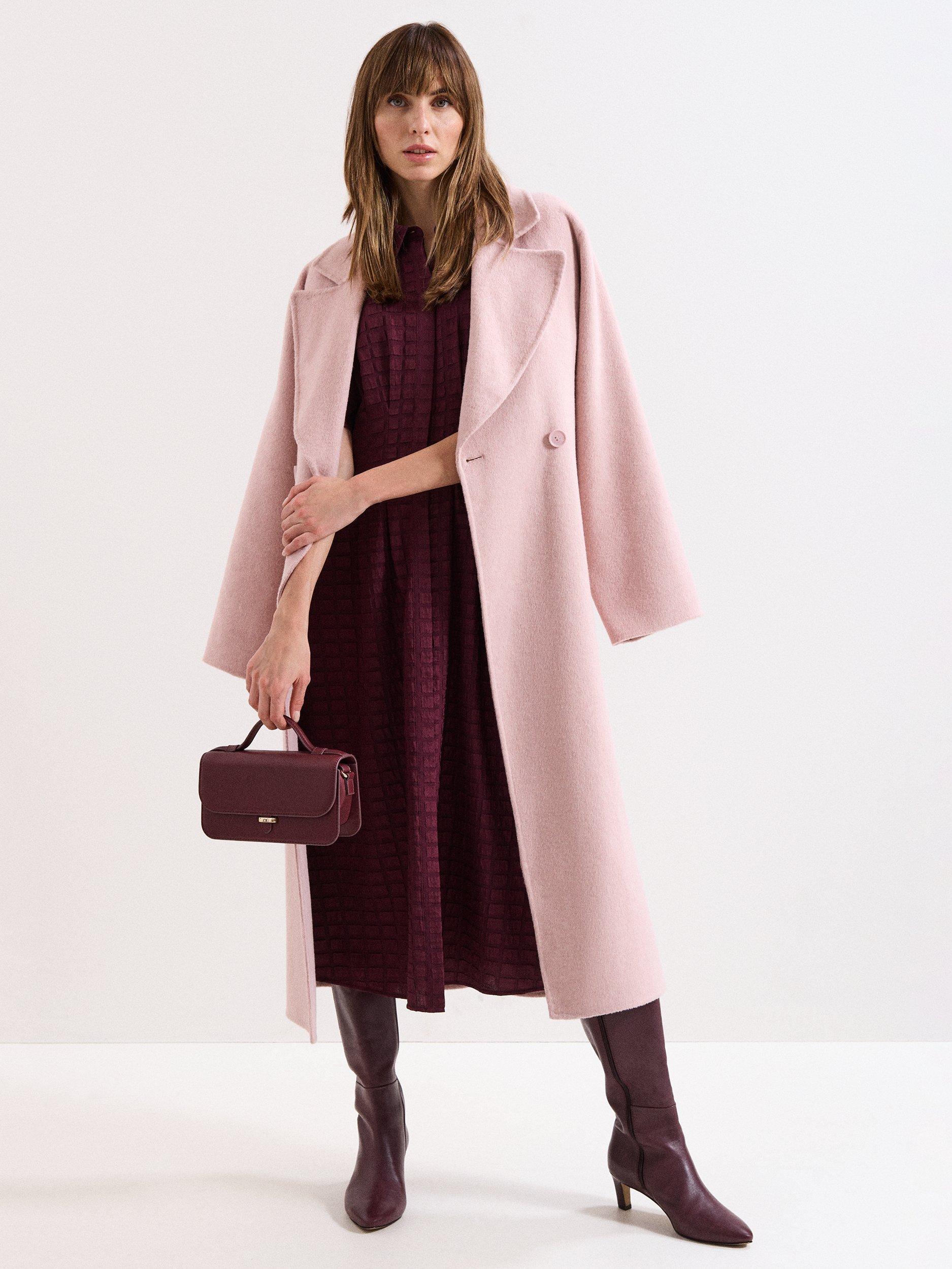 Product image 8 of 8, which shows Phase Eight Mini Crossbody Leather Bag, Dark Red, One Size