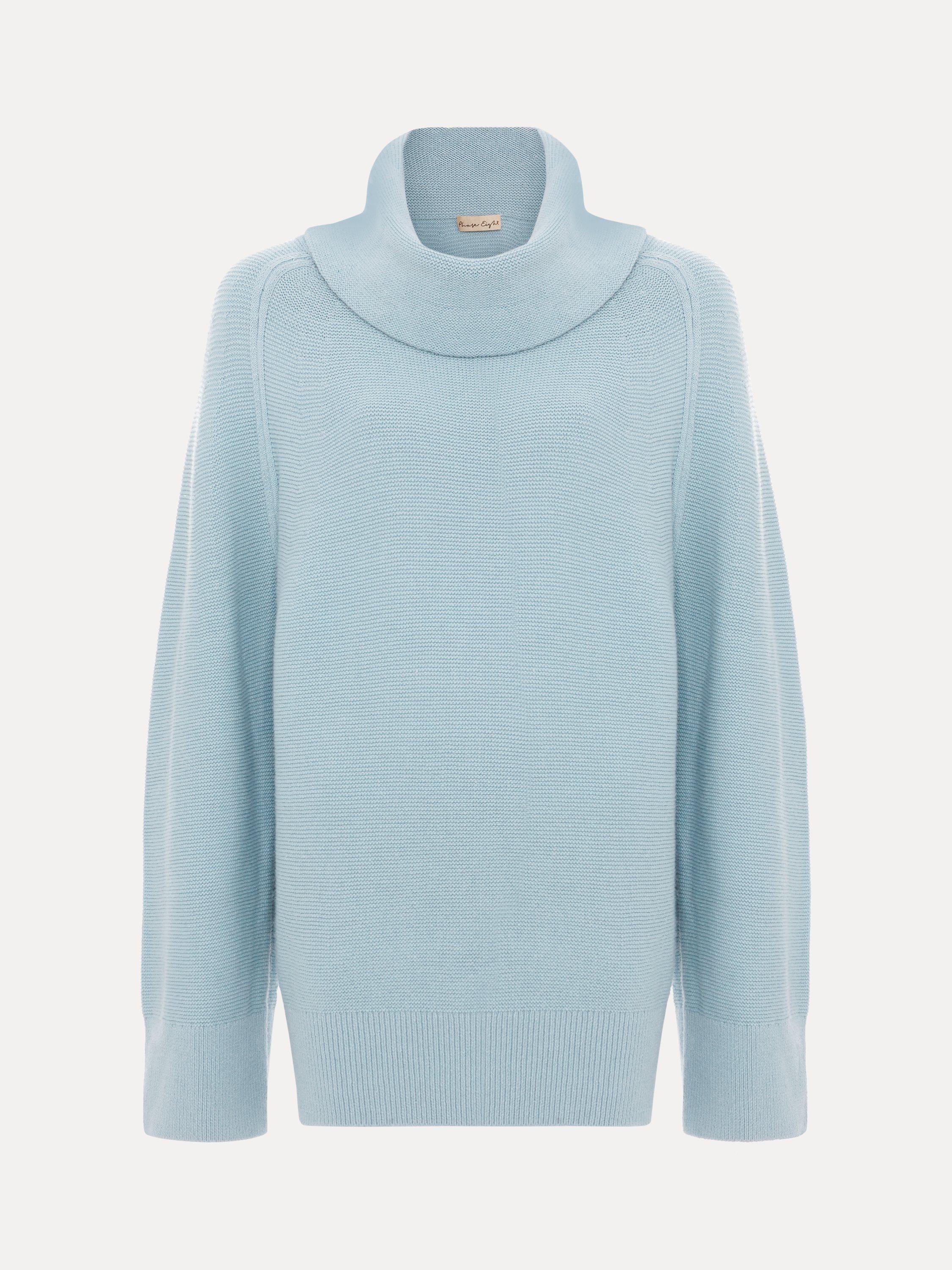Product image 5 of 8, which shows Phase Eight Dahlie Jumper Dress, Light Blue, XS
