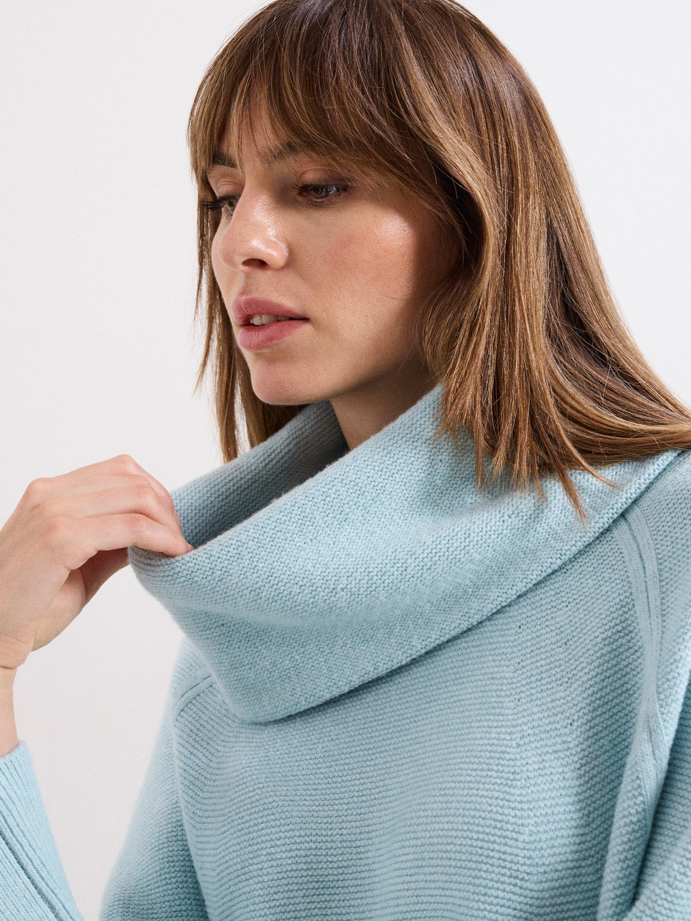 Product image 7 of 8, which shows Phase Eight Dahlie Jumper Dress, Light Blue, XS