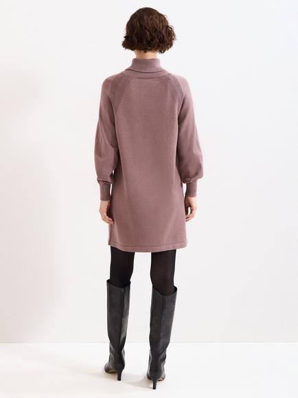 Phase Eight Ellie Chunky Knit Dress - view 2, Latte