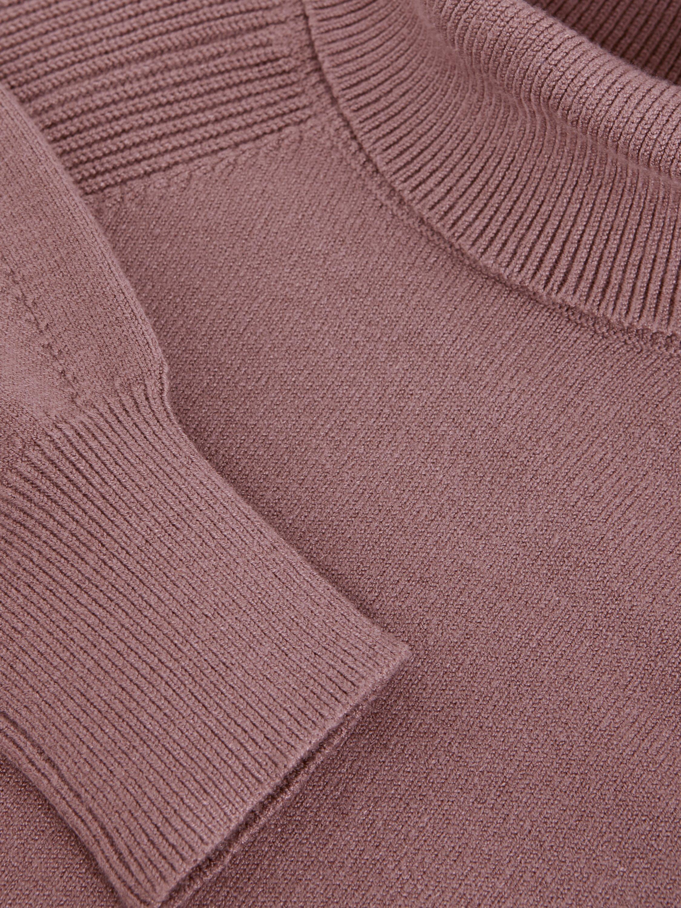 Product image 6 of 7, which shows Phase Eight Ellie Chunky Knit Dress, Latte, 10