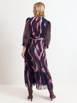 Phase Eight Petite Carra Abstract Midi Dress, Multi - view 2, Multi