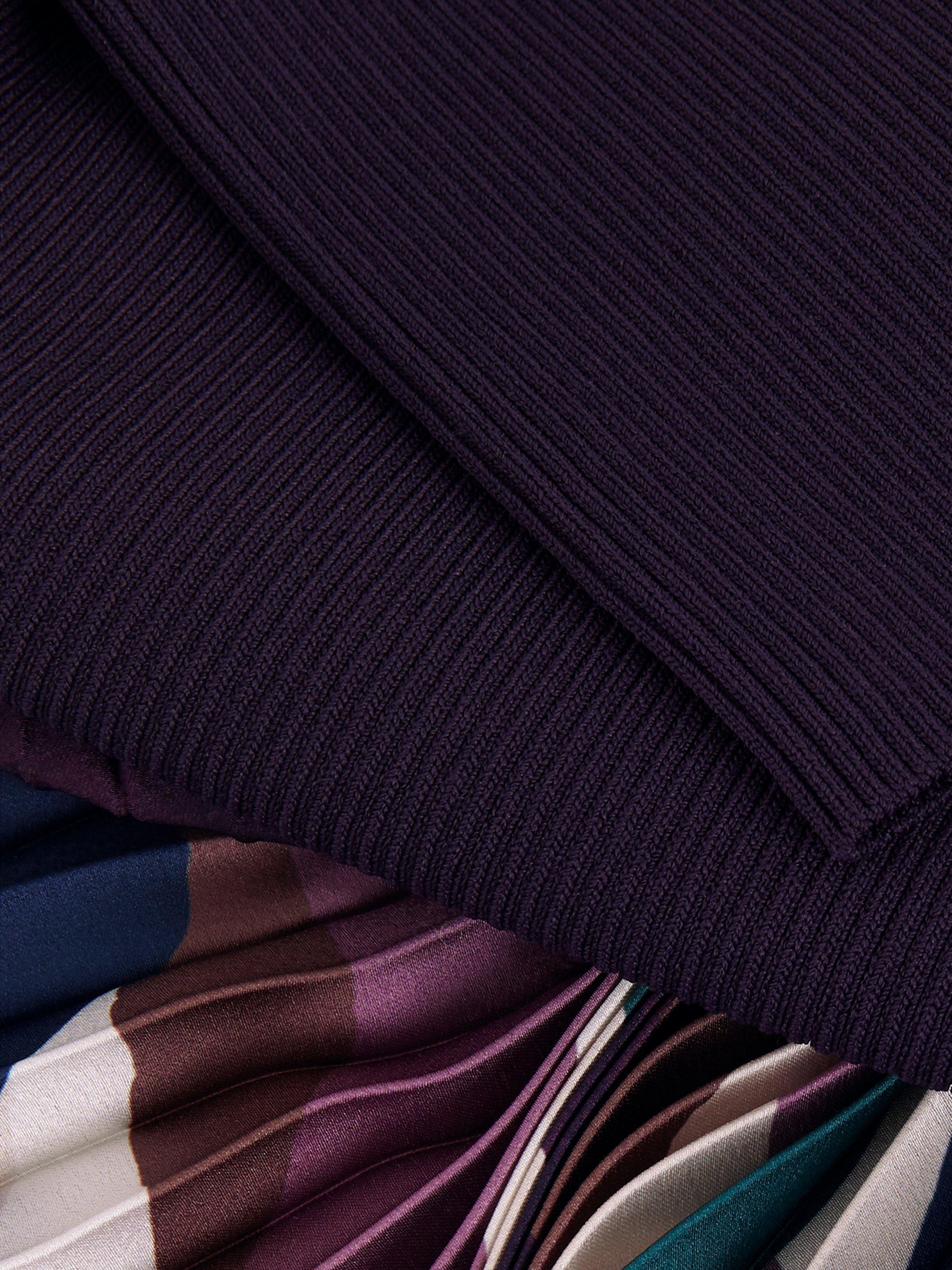 Product image 6 of 8, which shows Phase Eight Petite Riley Pleated Dress, Multi, 6