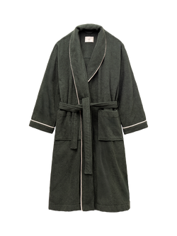 CHÉ Studios Cotton Dressing Gown, Pine Green, Pine Green