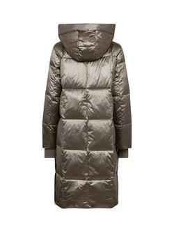 MOS MOSH Nova Metallic Down Puffer Coat - view 2, Brindle