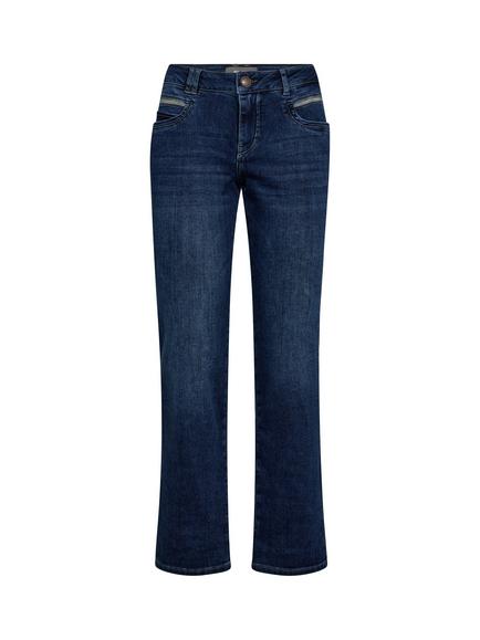 MOS MOSH MMCarla Naomi Mid Rise Deco Jeans, Mid Blue