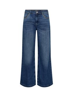 MOS MOSH MMDara Deco Flared Denim Jeans, Mid Blue