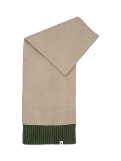 Radley Knitters Lane Contrast Hem Knit Scarf, Oatmeal Marl