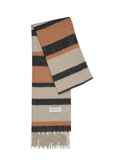 Radley Striped Wool Rectangle Scarf, Snow