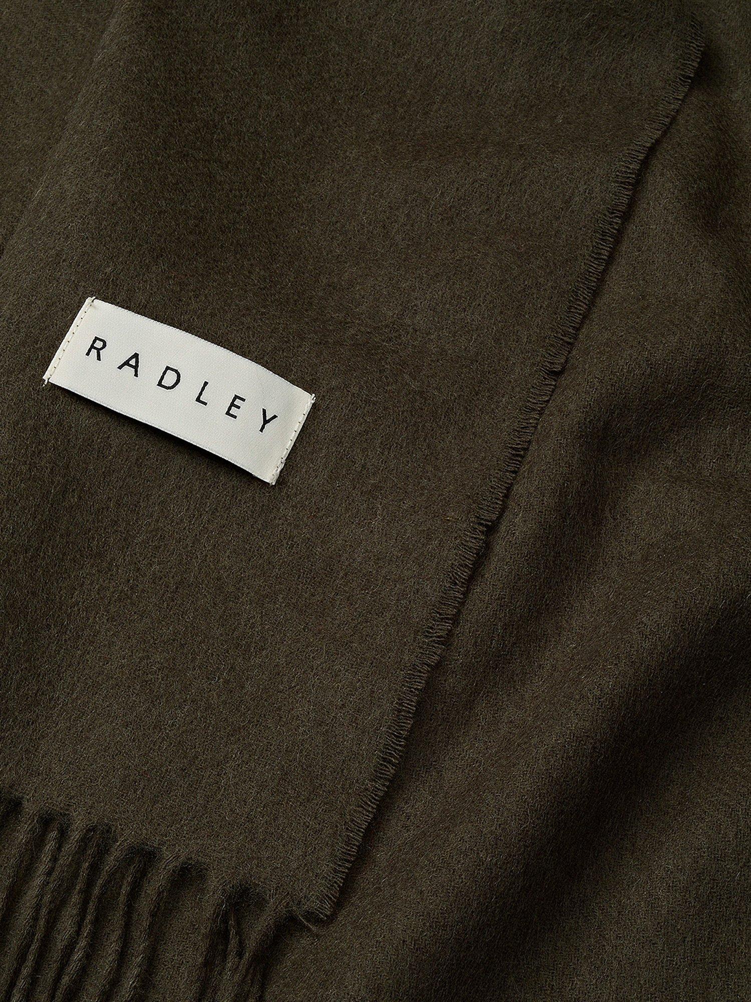 Product image 2 of 2, which shows Radley Wool Rectangle Scarf, Pine Needle, One Size