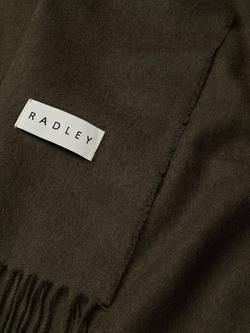 Radley Wool Rectangle Scarf - view 2, Pine Needle