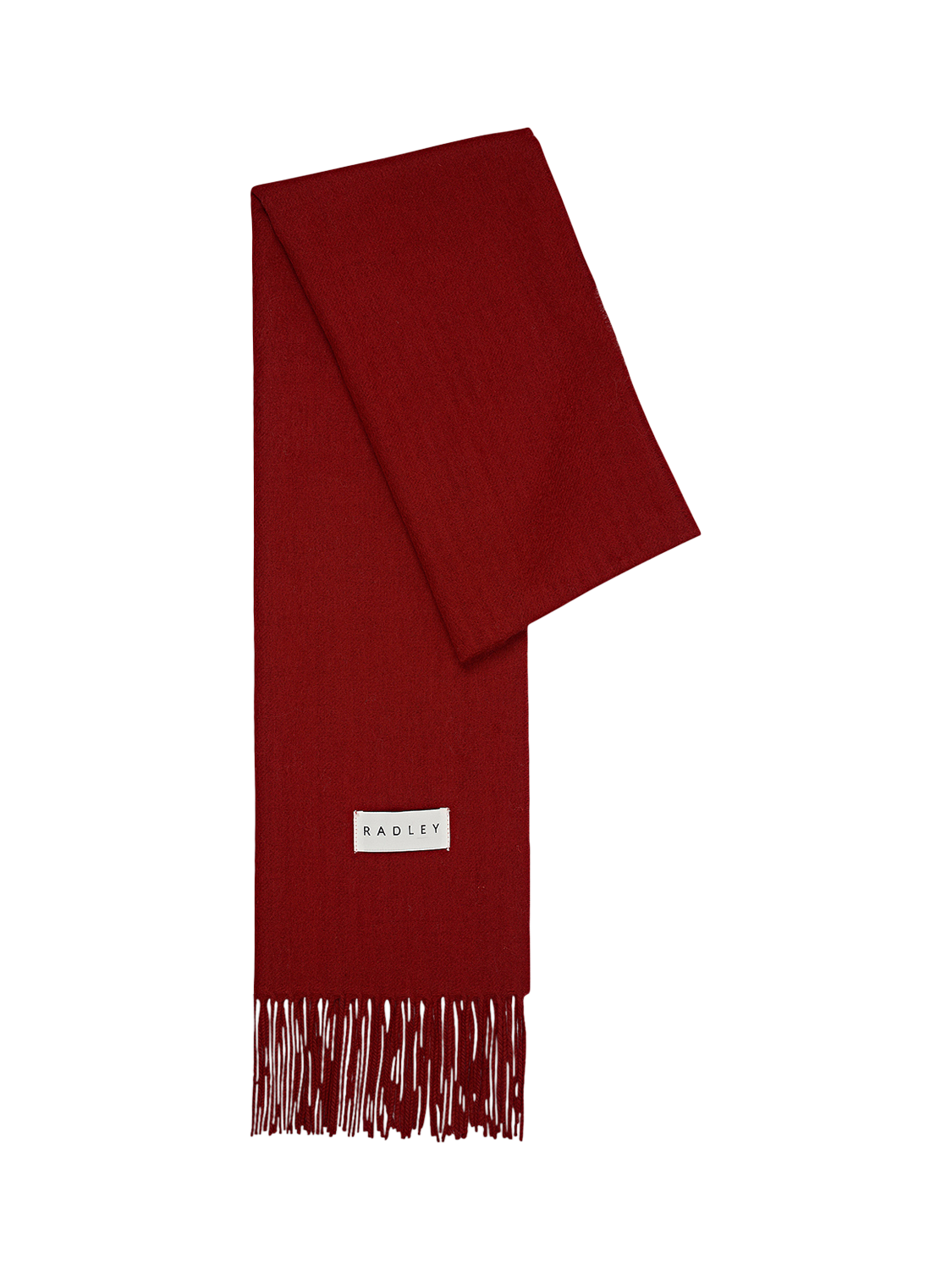 Product image 1 of 2, which shows Radley Wool Rectangle Scarf, Carmine, One Size