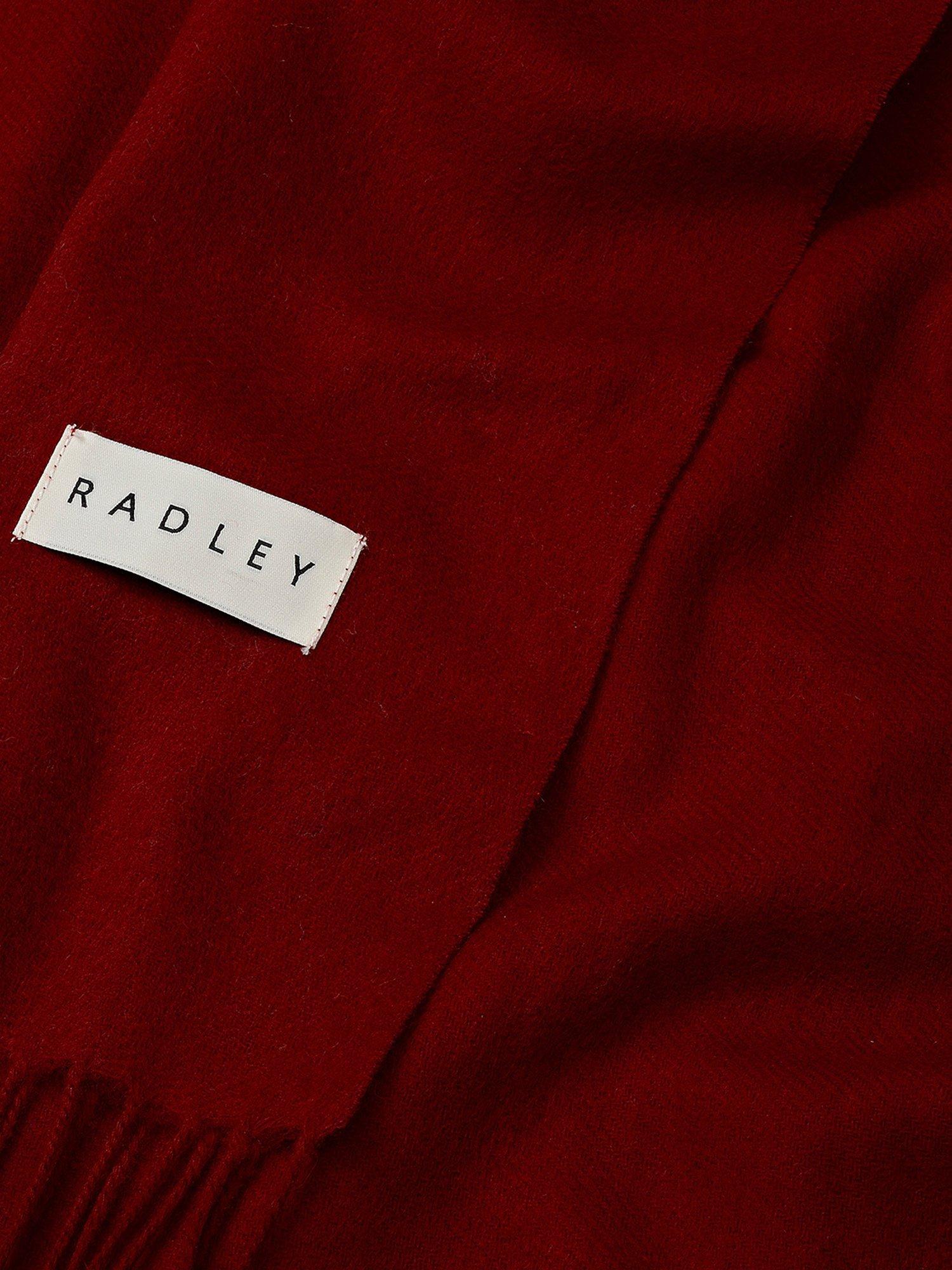 Product image 2 of 2, which shows Radley Wool Rectangle Scarf, Carmine, One Size