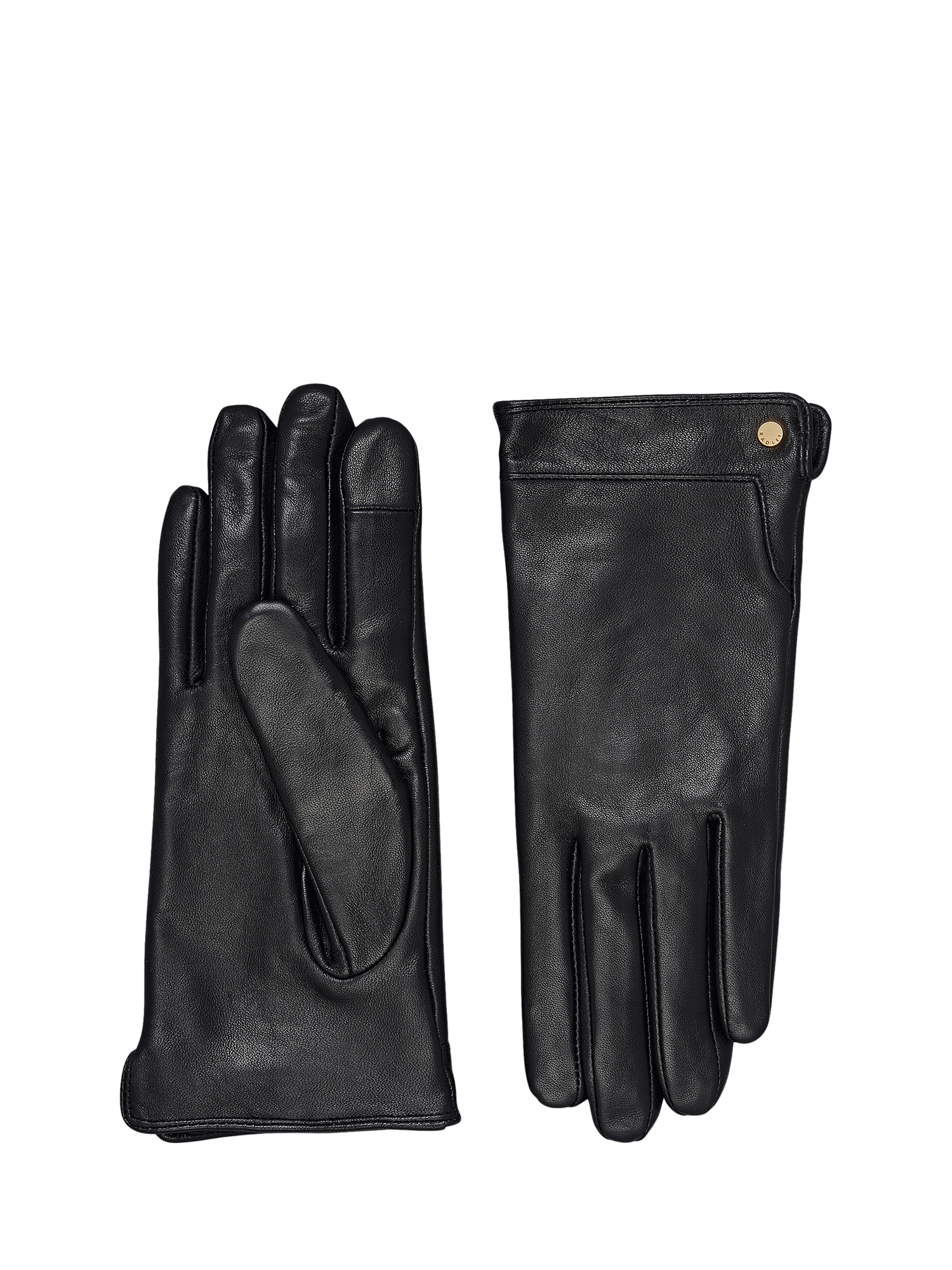 Product image 1 of 11, which shows Radley Glovers Lane Leather Gloves, Black, L