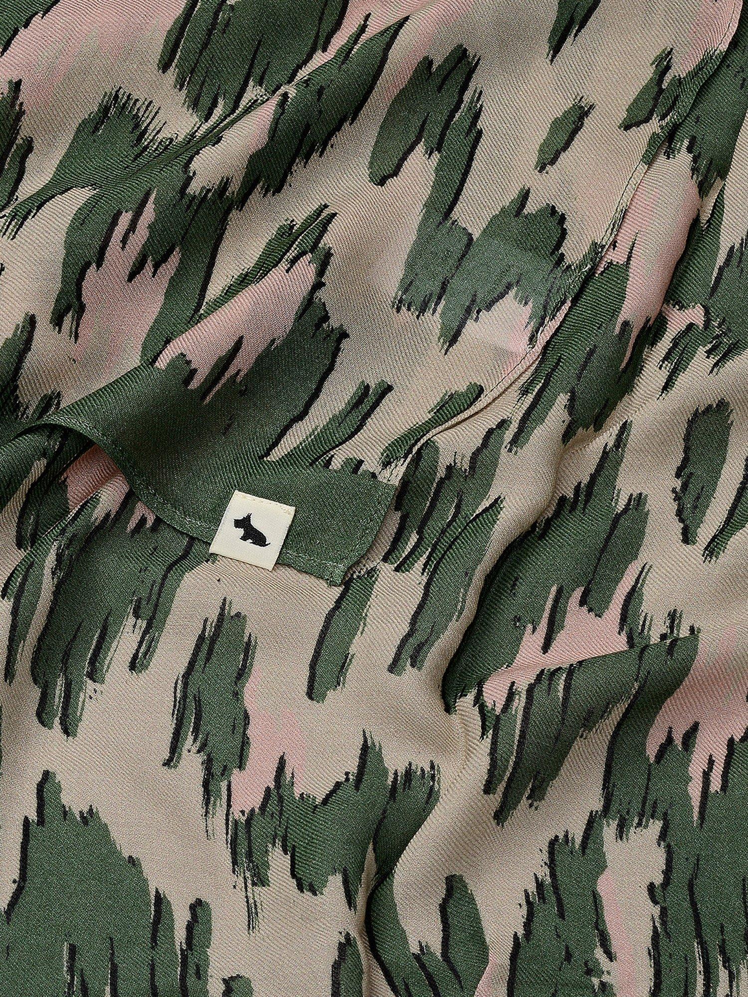 Product image 2 of 2, which shows Radley Leopard Print Scarf, Porcini, One Size