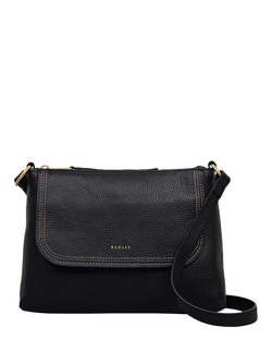 Radley Colwyn Road Leather Crossbody Bag, Black, Black