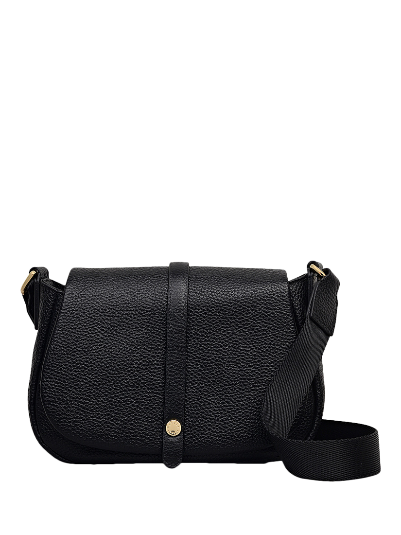 Product image 1 of 5, which shows Radley Lulworth Road Leather Saddle Bag,Black