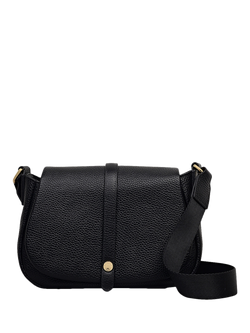 Radley Lulworth Road Leather Saddle Bag, Black