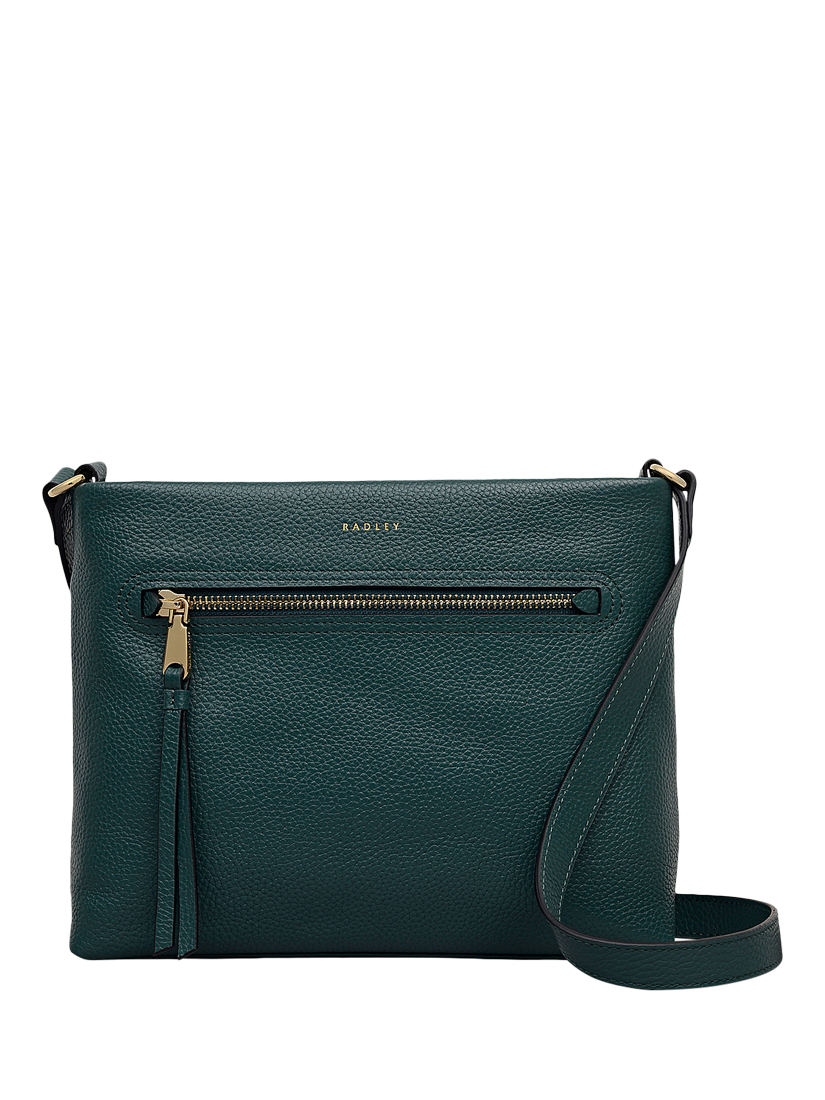 Product image 1 of 4, which shows Radley Pickwick Leather Crossbody Bag, Cedar