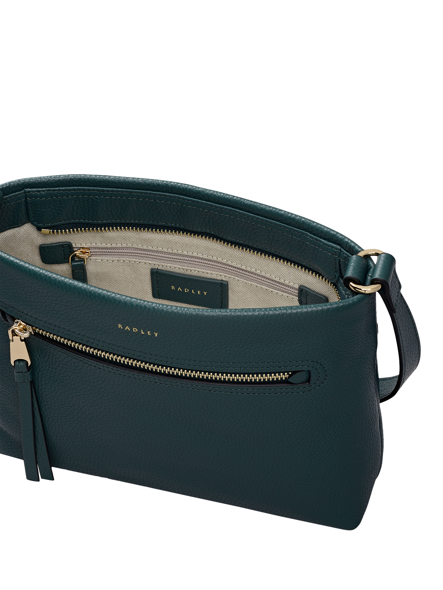 Product image 3 of 4, which shows Radley Pickwick Leather Crossbody Bag, Cedar