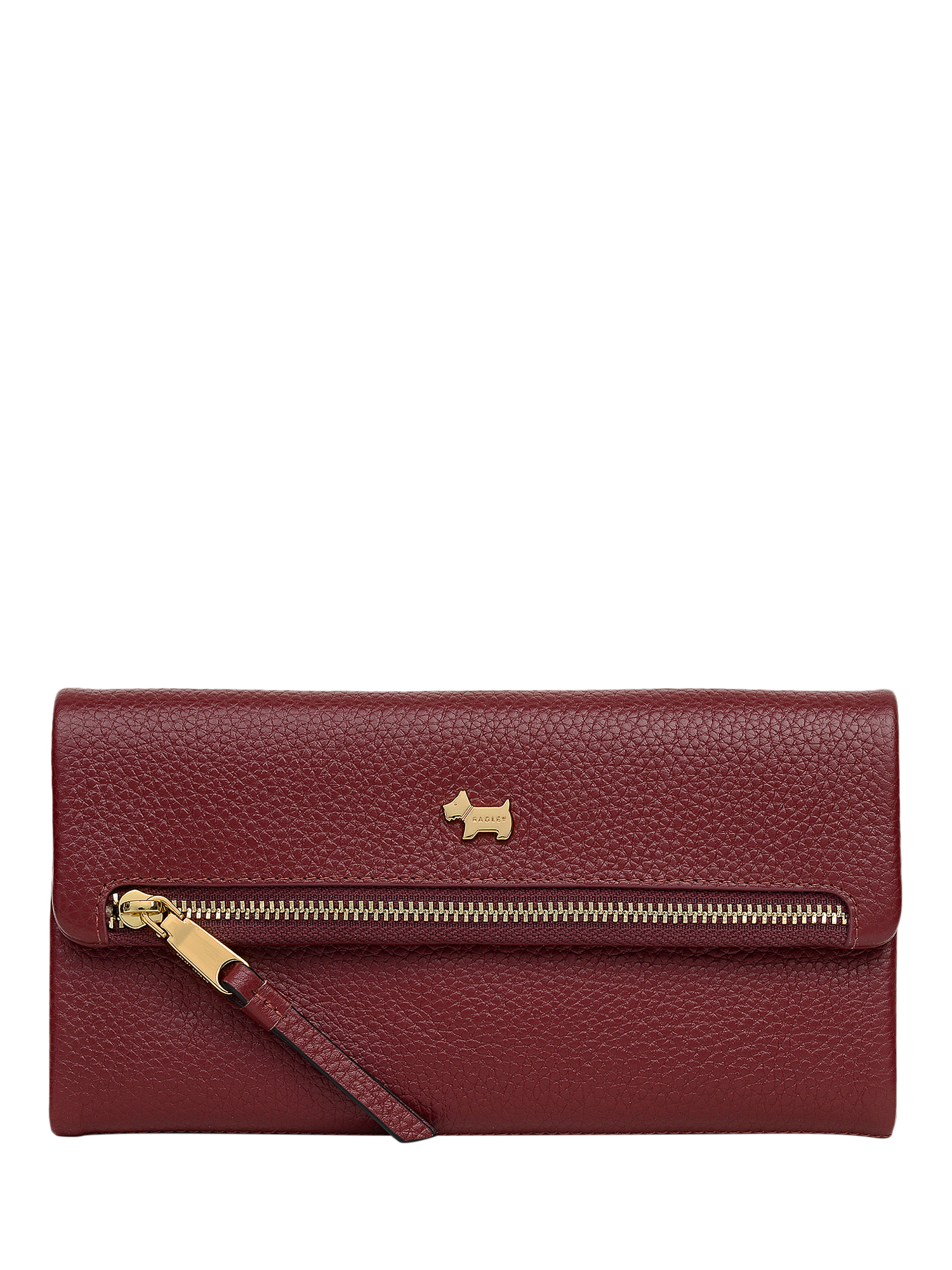 Product image 1 of 4, which shows Radley Pickwick Large Leather Purse, Merlot